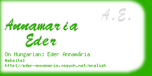 annamaria eder business card